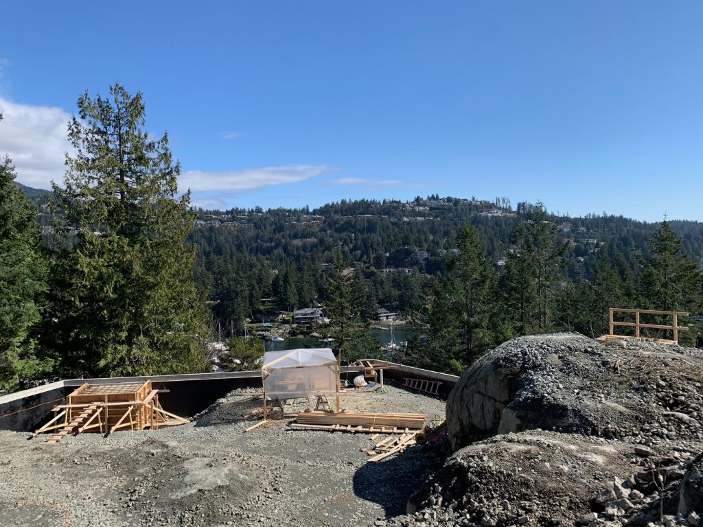 custom home lot with boulders