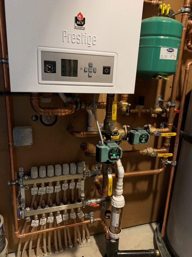 High efficiency wall mounted gas condensing boiler from ACV Prestige